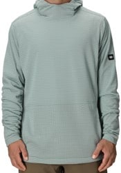 686 Mission Grid Fleece Hoodie - dusty marine