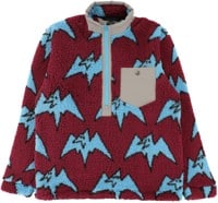 Airblaster Sherpa Half Zip Jacket - plum big terry