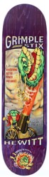 Anti-Hero Hewitt Grimplestix Obvious Greats 8.38 Skateboard Deck - purple