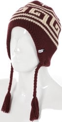 Autumn Niseko Ear Flap Beanie - burgundy
