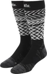 Autumn Service Snowboard Socks - chevron natural