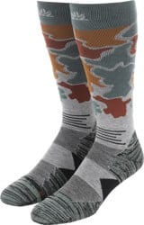 Autumn Service Snowboard Socks - duck camo grey