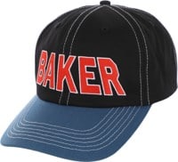 Baker Allegiance Snapback Hat - black/blue