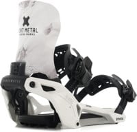 Bent Metal Lightning Supermatic Snowboard Bindings 2026 - white