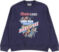 Brixton Coors Light Berm Crew Sweatshirt - coors navy