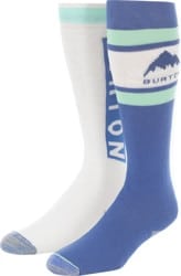 Burton Women's Weekend Midweight 2-Pack Snowboard Socks - jake blue/light teal