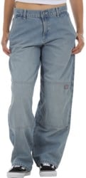 Dickies Women's Double Knee Jeans - light denim