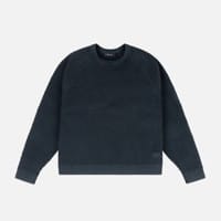 Dime Wave Knit Sweater - navy
