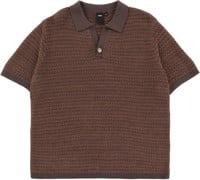 Former AG Open Collar Polo Shirt - copper