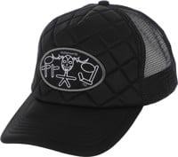 Frog Skroom Logo Trucker Hat - black