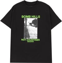 GX1000 Bomb Hills Not Countries T-Shirt - black/green