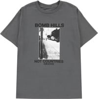 GX1000 Bomb Hills Not Countries T-Shirt - charcoal/black