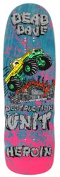 Heroin Dead Dave Knock Off 10.1 Skateboard Deck - blue