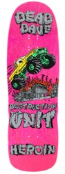 Heroin Dead Dave Knock Off 10.1 Skateboard Deck - pink