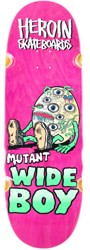 Heroin Mutant Wide Boy 10.4 Skateboard Deck - pink