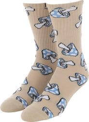 HUF Shrooms Sock - tan