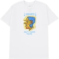 Krooked Blue Thinker T-Shirt - white