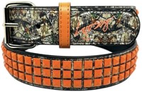 Loosey Camo Stud Belt - orange