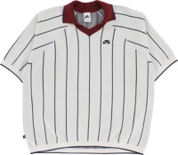 Nike SB Stripe Sweater Polo Shirt - sail/midnight navy/dark team red