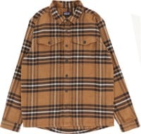 Patagonia Organic Cotton Fjord Flannel Shirt - catch: deer brown
