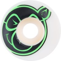 Pig Head Classic Skateboard Wheels - white/green (99a)