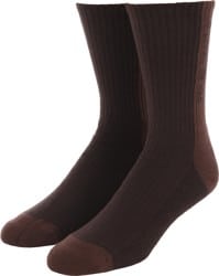 Polar Skate Co. Rib Sock - brown