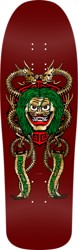 Powell Peralta Caballero Mask 9.75 Reissue Skateboard Deck - burgundy/gold