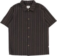 Rhythm Dakota Stripe S/S Shirt - chocolate
