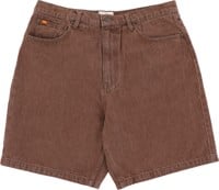 Rhythm Toby Denim Shorts - washed brown