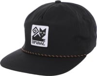 Spiral Wax Co Purrfect Meow Snapback Hat - black