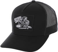 Spiral Wax Co Reaper Mesh Trucker Hat - black