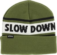 Spiral Wax Co Slow Down Beanie - olive