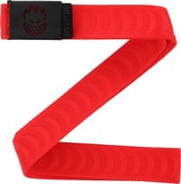 Spitfire Bighead Cut Out Jacquard Swirl Belt - red/black