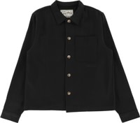 Tactics Ultra Heavy Wool Flannel Shirt - black