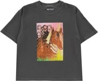 Tactics Women's Horses Horses Boxy T-Shirt - off black