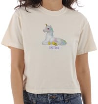 Tactics Women's Unicorn Boxy T-Shirt - white